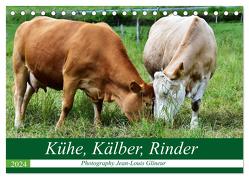 Kühe, Kälber, Rinder (Tischkalender 2024 DIN A5 quer), CALVENDO Monatskalender von Glineur / DeVerviers,  Jean-Louis