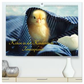 Küken in der Kinderstube Terminplaner (hochwertiger Premium Wandkalender 2024 DIN A2 quer), Kunstdruck in Hochglanz von Riedel,  Tanja