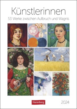 Künstlerinnen Wochen-Kulturkalender 2024 von Maria Christina Zopff