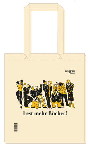 Künstlertasche „Lest mehr Bücher!“ von Hyun Yu,  Ji