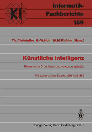 Künstliche Intelligenz von Christaller,  Thomas, Hein,  Hans-Werner, Richter,  Michael M.
