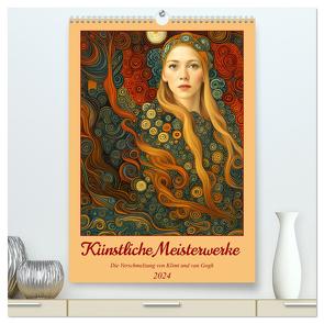 Künstliche Meisterwerke (hochwertiger Premium Wandkalender 2024 DIN A2 hoch), Kunstdruck in Hochglanz von aka stine1,  Christine