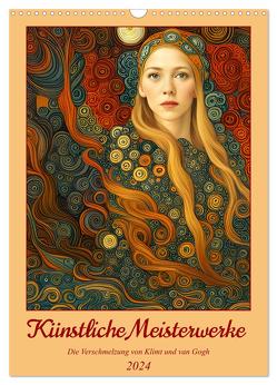 Künstliche Meisterwerke (Wandkalender 2024 DIN A3 hoch), CALVENDO Monatskalender von aka stine1,  Christine