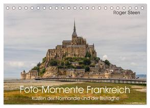 Küsten der Normandie und der Bretagne (Tischkalender 2024 DIN A5 quer), CALVENDO Monatskalender von Steen,  Roger
