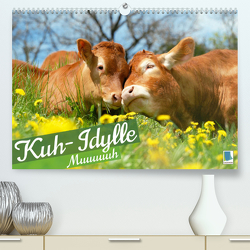 Kuh-Idylle: Muuuuuh (Premium, hochwertiger DIN A2 Wandkalender 2023, Kunstdruck in Hochglanz) von CALVENDO