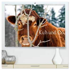 Kuh und Co. (hochwertiger Premium Wandkalender 2024 DIN A2 quer), Kunstdruck in Hochglanz von Ehmke,  E.