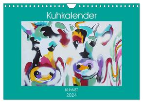 Kuhkalender (Wandkalender 2024 DIN A4 quer), CALVENDO Monatskalender von Ennikova,  Elena
