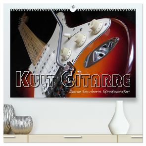 KULT GITARRE – Richie Sambora Stratocaster (hochwertiger Premium Wandkalender 2024 DIN A2 quer), Kunstdruck in Hochglanz von Bleicher,  Renate