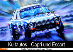Kultautos – Capri und Escort (Wandkalender 2023 DIN A2 quer) von Glineur,  Jean-Louis