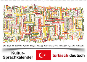 Kultur-Sprachkalender Türkisch-Deutsch (Wandkalender 2023 DIN A2 quer) von Liepke,  Claus