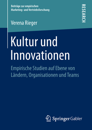 Kultur und Innovationen von Rieger,  Verena