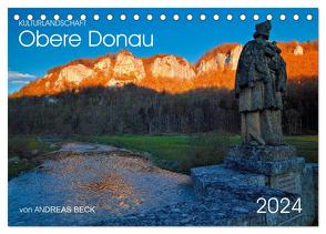 Kulturlandschaft Obere Donau (Tischkalender 2024 DIN A5 quer), CALVENDO Monatskalender von Beck,  Andreas