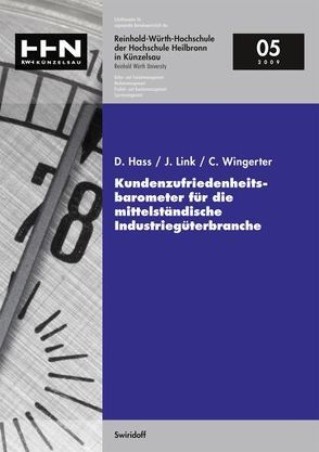 Kundenzufriedenheitsbarometer für die mittelständische Industriegüterbranche von Hass,  Dirk, Link,  Joachim, Wingerter,  Claudia