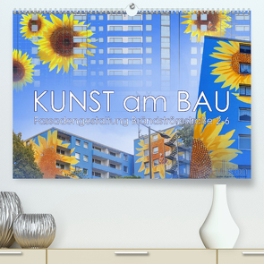 Kunst am Bau – Fassadengestaltung Brändströmstraße 2-6 (Premium, hochwertiger DIN A2 Wandkalender 2022, Kunstdruck in Hochglanz) von Allgaier (ullision),  Ulrich