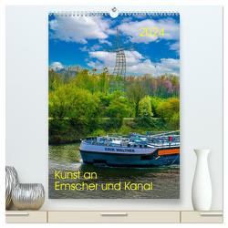 Kunst an Emscher und Kanal (hochwertiger Premium Wandkalender 2024 DIN A2 hoch), Kunstdruck in Hochglanz von Fritsche,  Klaus
