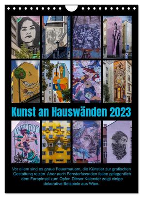 Kunst an Hauswänden (Wandkalender 2024 DIN A4 hoch), CALVENDO Monatskalender von Braun,  Werner