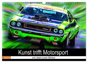 Kunst trifft Motorsport (Wandkalender 2024 DIN A3 quer), CALVENDO Monatskalender von Glineur,  Jean-Louis