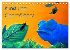 Kunst und Chamäleons (Tischkalender 2024 DIN A5 quer), CALVENDO Monatskalender von Knyssok,  Sonja