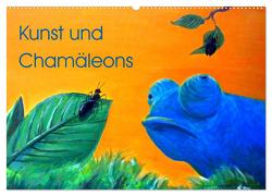 Kunst und Chamäleons (Wandkalender 2024 DIN A2 quer), CALVENDO Monatskalender von Knyssok,  Sonja