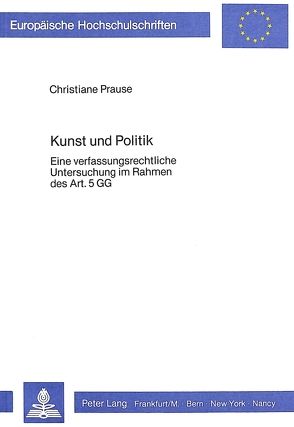 Kunst und Politik von Pöhner,  Christiane