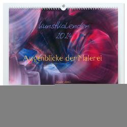 Kunstkalender 2024 – Augenblicke der Malerei (hochwertiger Premium Wandkalender 2024 DIN A2 quer), Kunstdruck in Hochglanz von Kröll,  Ulrike