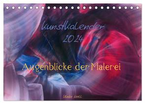 Kunstkalender 2024 – Augenblicke der Malerei (Tischkalender 2024 DIN A5 quer), CALVENDO Monatskalender von Kröll,  Ulrike