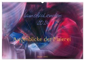 Kunstkalender 2024 – Augenblicke der Malerei (Wandkalender 2024 DIN A2 quer), CALVENDO Monatskalender von Kröll,  Ulrike