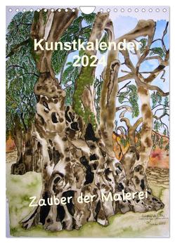 Kunstkalender 2024 – Zauber der Malerei (Wandkalender 2024 DIN A4 hoch), CALVENDO Monatskalender von Kröll,  Ulrike