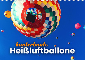 Kunterbunte Heißluftballone (Wandkalender 2023 DIN A2 quer) von SF