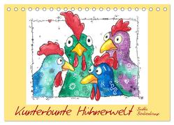 Kunterbunte Hühnerwelt (Tischkalender 2024 DIN A5 quer), CALVENDO Monatskalender von Berkenkamp,  Britta