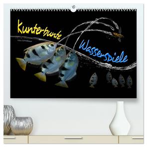 Kunterbunte Wasserspiele (hochwertiger Premium Wandkalender 2024 DIN A2 quer), Kunstdruck in Hochglanz von Schmidbauer,  Heinz
