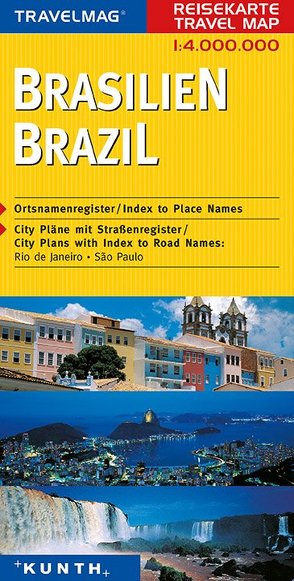 KUNTH Reisekarte Brasilien 1:4 Mio. von KUNTH Verlag