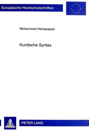 Kurdische Syntax von Hamasaeed,  Mohammed
