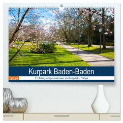 Kurpark Baden-Baden (hochwertiger Premium Wandkalender 2024 DIN A2 quer), Kunstdruck in Hochglanz von Voigt,  Tanja