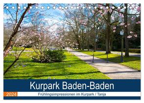 Kurpark Baden-Baden (Tischkalender 2024 DIN A5 quer), CALVENDO Monatskalender von Voigt,  Tanja