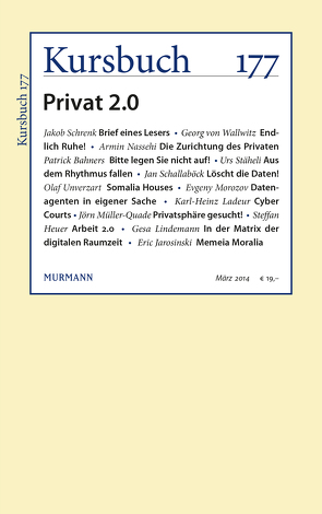 Kursbuch 177 von Felixberger,  Peter, Nassehi,  Armin