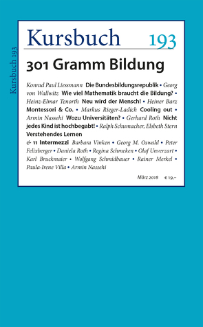 Kursbuch 193 von Felixberger,  Peter, Nassehi,  Armin