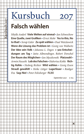 Kursbuch 207 von Felixberger,  Peter, Nassehi,  Armin