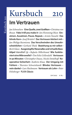 Kursbuch 210 von Anderl,  Dr. Sibylle, Felixberger,  Peter, Nassehi,  Armin