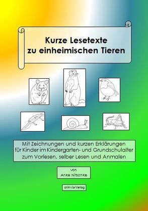 Kurze Lesetexte zu einheimischen Tieren von Nitschke,  Anke