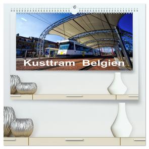 Kusttram Belgien (hochwertiger Premium Wandkalender 2024 DIN A2 quer), Kunstdruck in Hochglanz von Poling,  André