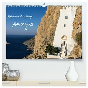 Kykladen-Streifzüge: Amorgós (hochwertiger Premium Wandkalender 2024 DIN A2 quer), Kunstdruck in Hochglanz von Blume,  Henning