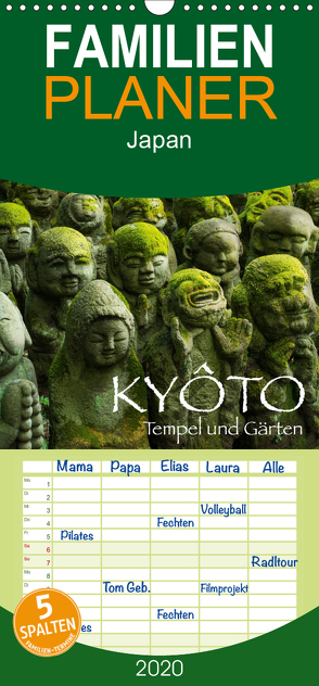 Kyoto – Tempel und Gärten – Familienplaner hoch (Wandkalender 2020 , 21 cm x 45 cm, hoch) von Christopher Becke,  Jan