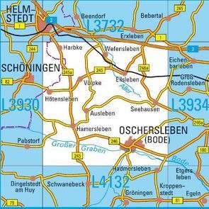 L3932 Oschersleben (Bode) Topographische Karte 1:50000
