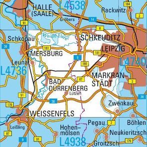 L4738 Leipzig West Topographische Karte 1:50000