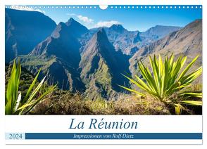 La Réunion – Impressionen von Rolf Dietz (Wandkalender 2024 DIN A3 quer), CALVENDO Monatskalender von Dietz,  Rolf