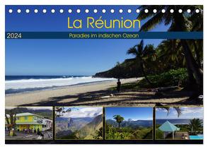 La Réunion – Paradies im indischen Ozean (Tischkalender 2024 DIN A5 quer), CALVENDO Monatskalender von Löwe,  Karsten