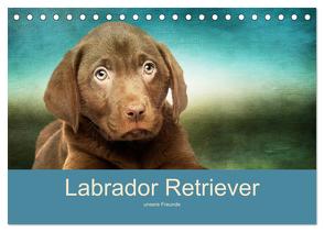 Labrador Retriever unsere Freunde (Tischkalender 2024 DIN A5 quer), CALVENDO Monatskalender von Camadini Switzerland,  M.