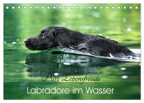 Labradore im Wasser (Tischkalender 2024 DIN A5 quer), CALVENDO Monatskalender von Strunz,  Cornelia
