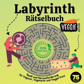 Labyrinth Rätselbuch / Rätselblock Vegan Edition für Teenager, Tweens und Erwachsene Aktivitätsbuch für Veganer, Vegetarier und Veggie-Fans von Ways,  Sunnie
